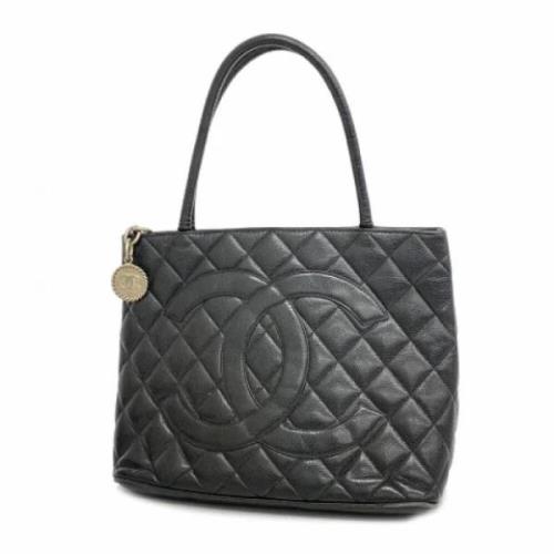 Pre-owned Leather handbags Chanel Vintage , Black , Dames