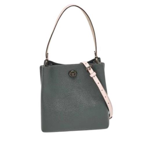 Pre-owned Leather shoulder-bags Coach Pre-owned , Green , Dames