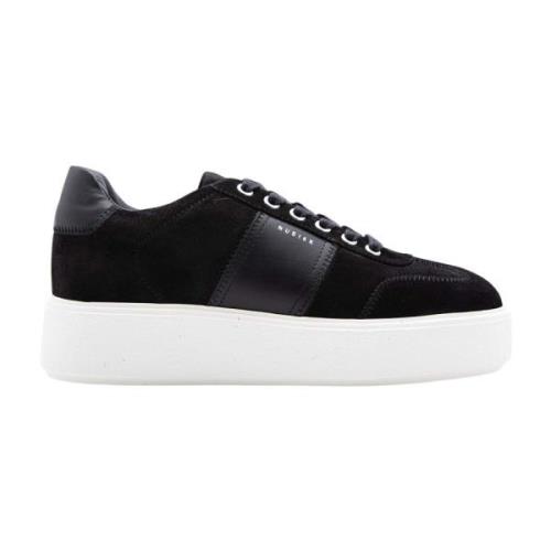 Zwarte Wing Platform Sneaker Nubikk , Black , Dames