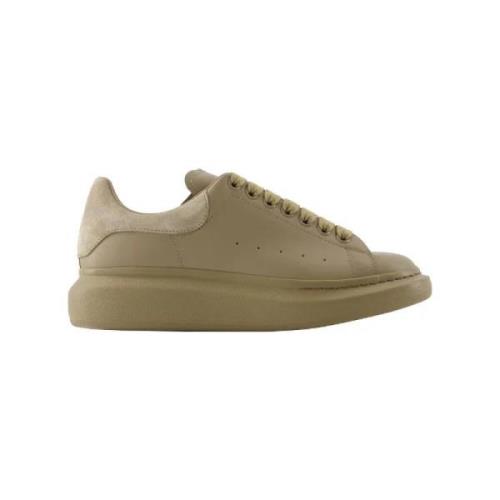 Leather sneakers Alexander McQueen , Brown , Heren