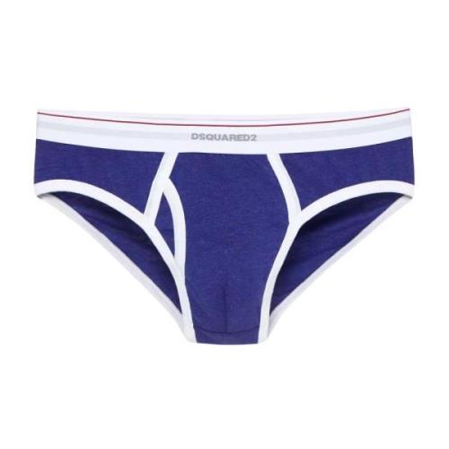 Navy Blauw Heren Slip Elastische Tailleband Dsquared2 , Blue , Heren