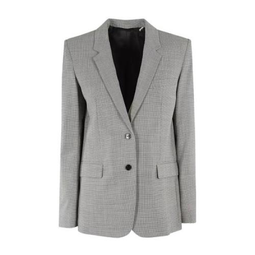 Grijze Wollen Single-Breasted Blazer Isabel Marant , Gray , Dames