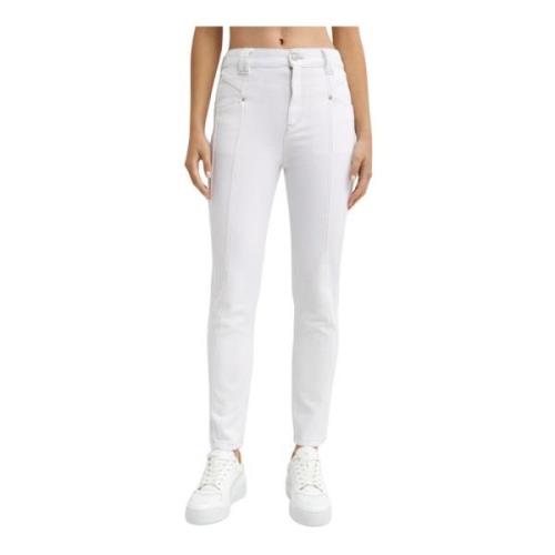 Witte High Waist Slim Fit Jeans Isabel Marant , White , Dames