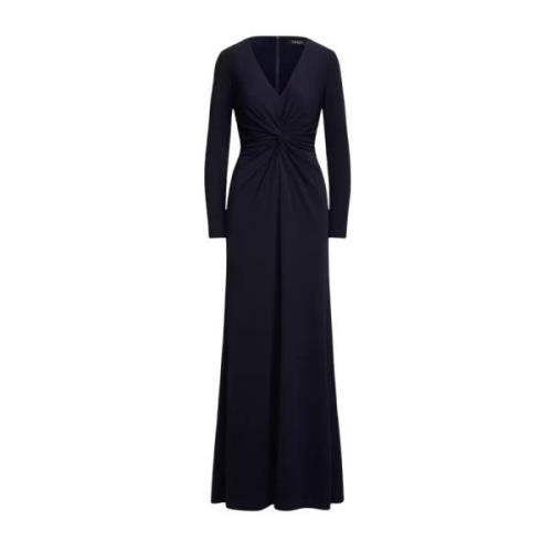 Navy aansluitende maxi-jurk Ralph Lauren , Blue , Dames