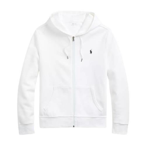 Katoenen sweatshirt met rits en logo Ralph Lauren , White , Heren