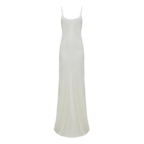 Satijnen Jurk Victoria Beckham , White , Dames