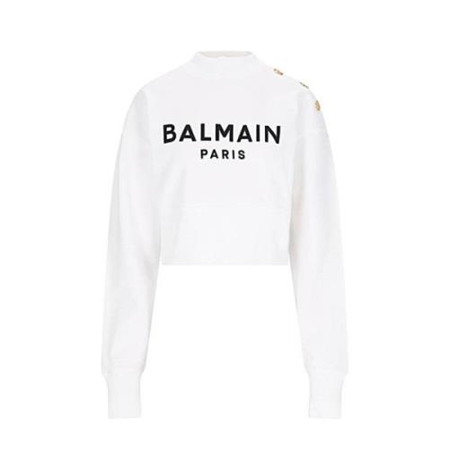 Stijlvolle Sweatshirt voor Mannen Balmain , White , Dames