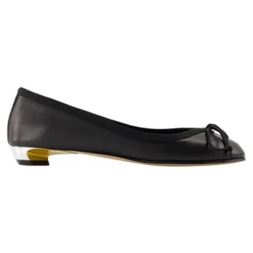 Leather flats Alexander McQueen , Black , Dames