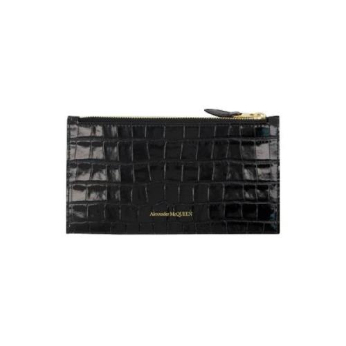 Leather wallets Alexander McQueen , Black , Dames