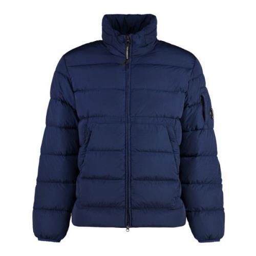 Nylon donsjack met capuchon C.p. Company , Blue , Heren