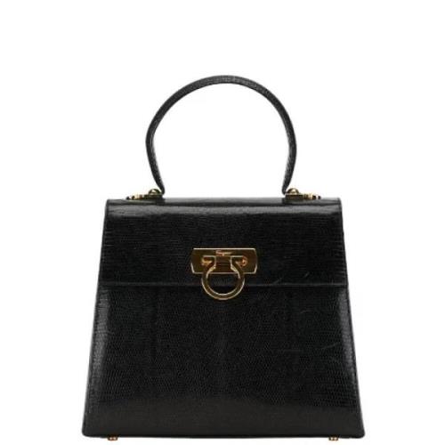 Pre-owned Leather handbags Salvatore Ferragamo Pre-owned , Black , Dam...