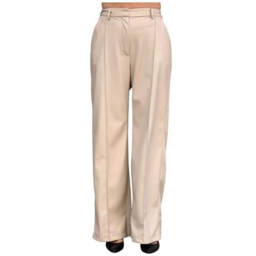 Wide Trousers Emma&Gaia , Beige , Dames