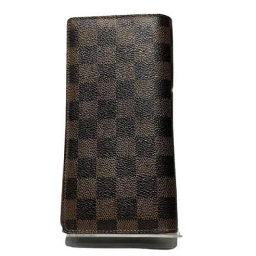 Pre-owned Canvas wallets Louis Vuitton Vintage , Brown , Heren