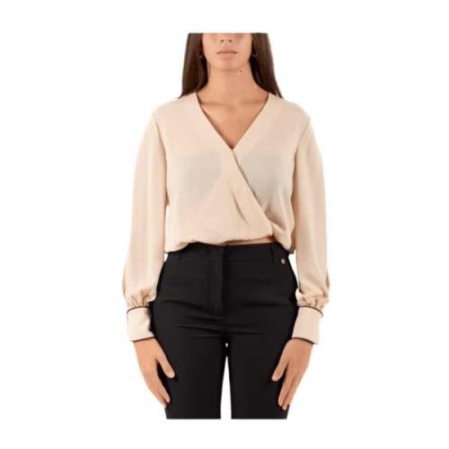 Elegante Blouse voor Vrouwen Liu Jo , Beige , Dames