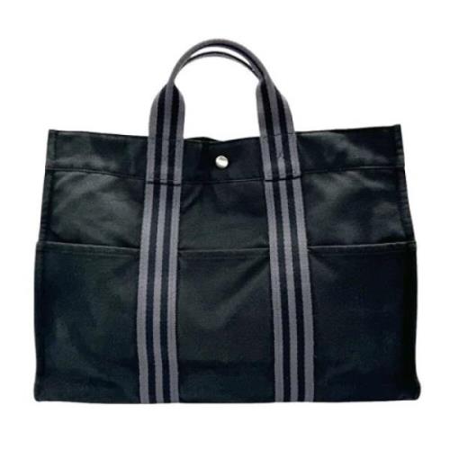 Pre-owned Fabric handbags Hermès Vintage , Black , Dames