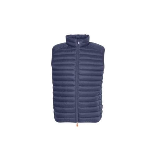 Gewatteerd Puffer Vest voor Mannen Save The Duck , Blue , Heren