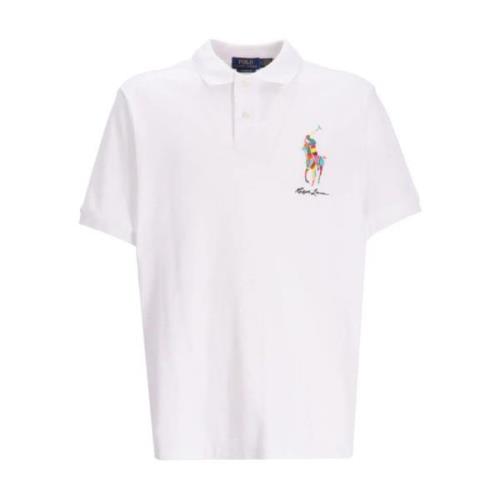 Witte Casual Polo Shirt Mannen Polo Ralph Lauren , White , Heren