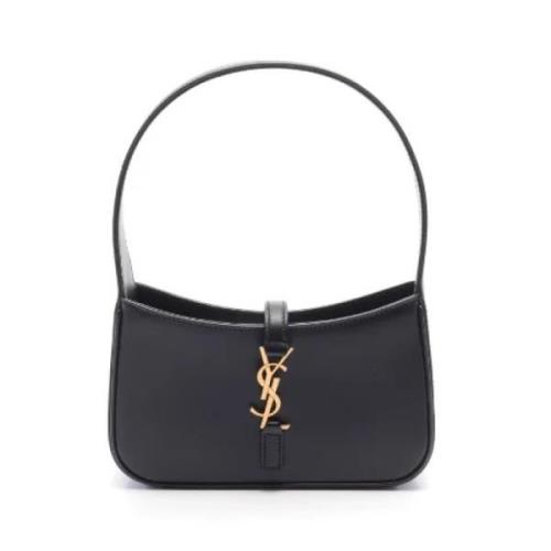 Pre-owned Leather handbags Yves Saint Laurent Vintage , Black , Dames