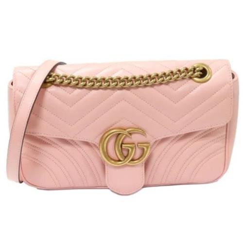 Pre-owned Leather gucci-bags Gucci Vintage , Pink , Dames