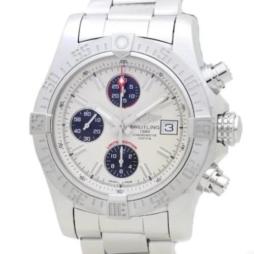 Pre-owned Stainless Steel watches Breitling Pre-owned , White , Heren