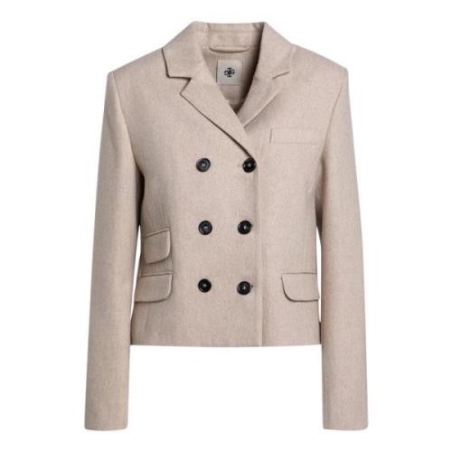 Dubbelborstig Jas The Garment , Beige , Dames