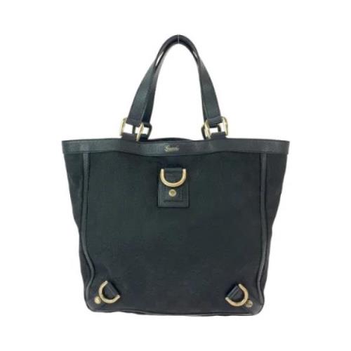 Pre-owned Canvas totes Gucci Vintage , Black , Dames