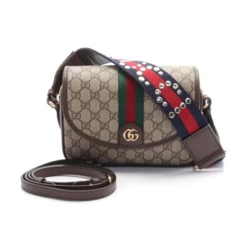 Pre-owned Canvas crossbody-bags Gucci Vintage , Beige , Dames