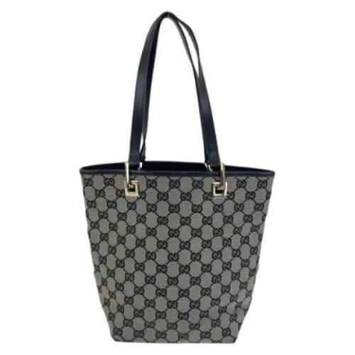 Pre-owned Canvas totes Gucci Vintage , Black , Dames