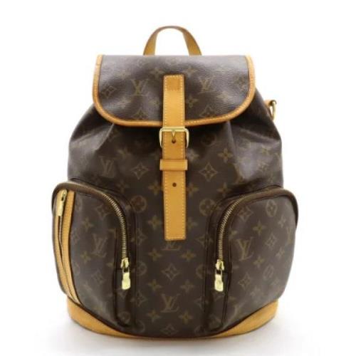 Pre-owned Canvas backpacks Louis Vuitton Vintage , Brown , Heren