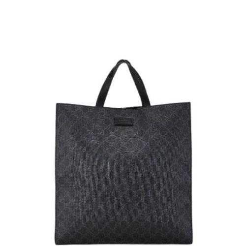 Pre-owned Canvas totes Gucci Vintage , Black , Dames