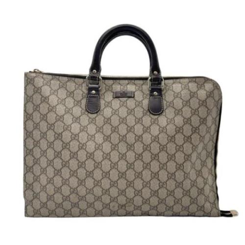 Pre-owned Canvas gucci-bags Gucci Vintage , Brown , Dames