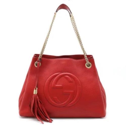 Pre-owned Leather gucci-bags Gucci Vintage , Red , Dames