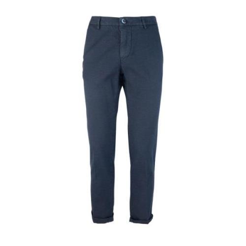 Slim Fit Blauwe Broek Mason's , Blue , Heren