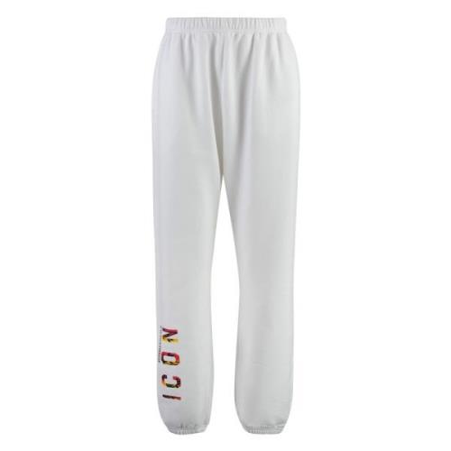 Katoenen Track-Pants met zijzakken Dsquared2 , White , Dames