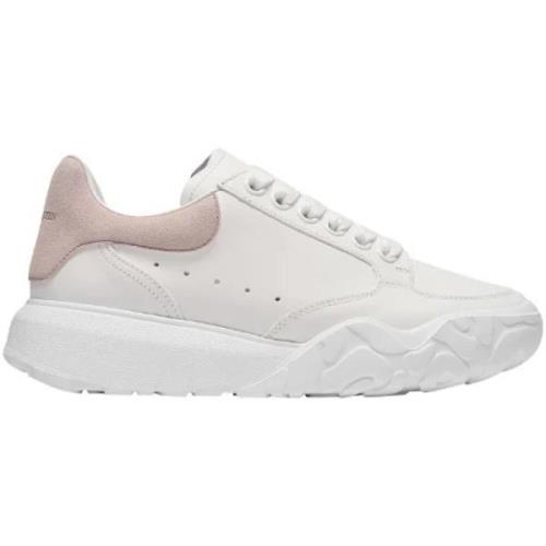 Leather sneakers Alexander McQueen , Beige , Dames