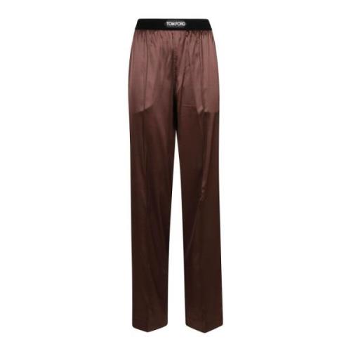 Geweven broek Tom Ford , Brown , Dames