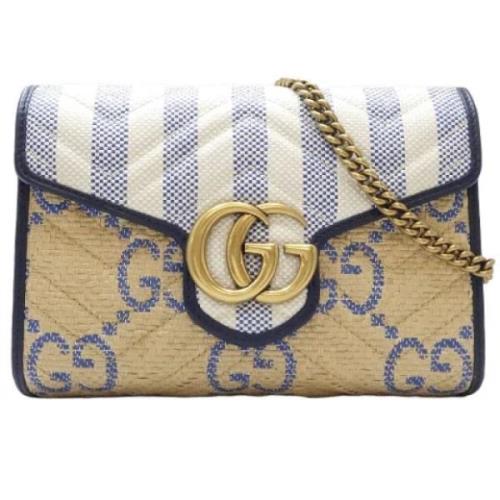 Pre-owned Leather gucci-bags Gucci Vintage , Beige , Dames