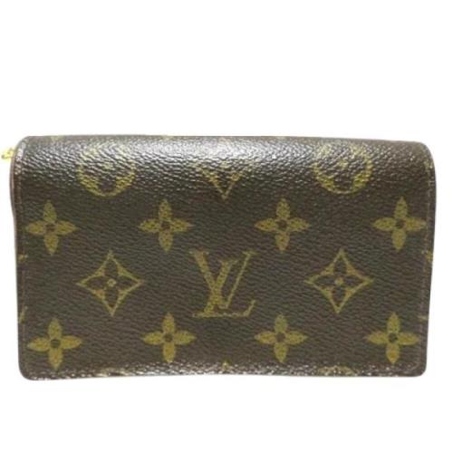 Pre-owned Leather wallets Louis Vuitton Vintage , Brown , Dames