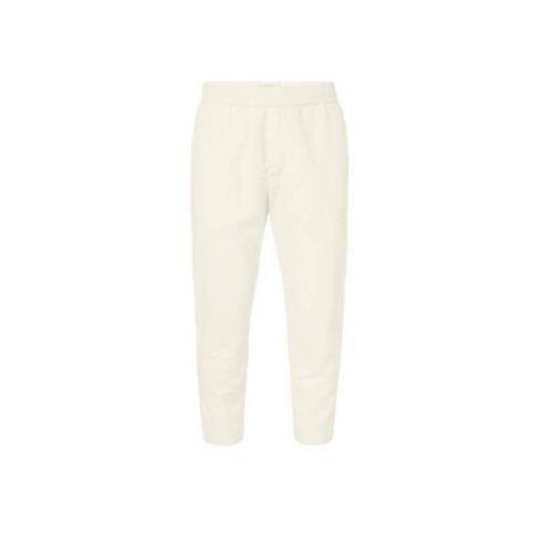 Leather Trousers Paolo Pecora , White , Heren