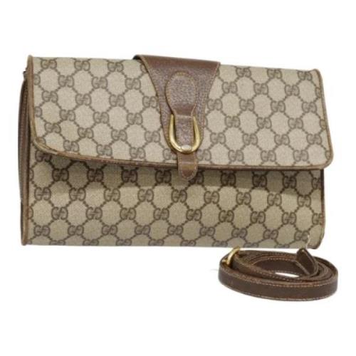 Pre-owned Leather gucci-bags Gucci Vintage , Beige , Dames