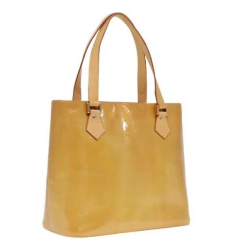 Pre-owned Leather totes Louis Vuitton Vintage , Beige , Dames