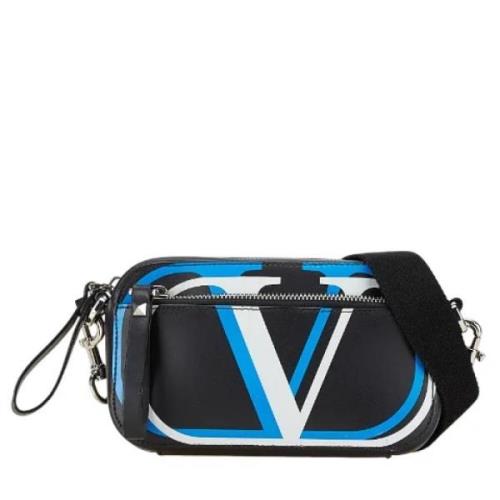 Pre-owned Leather shoulder-bags Valentino Vintage , Black , Dames