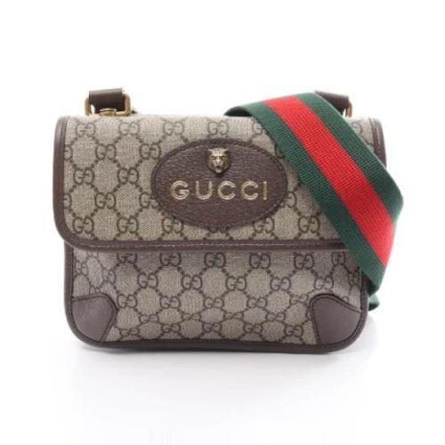 Pre-owned Canvas gucci-bags Gucci Vintage , Beige , Dames