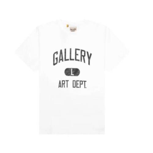 Wit Depot T-shirt met Gedurfde Grafische Print Gallery Dept. , White ,...