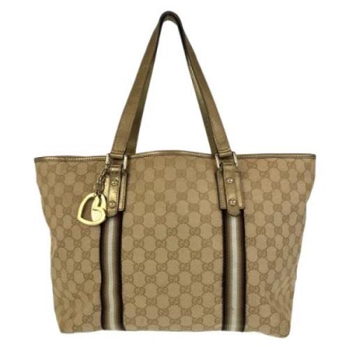 Pre-owned Canvas totes Gucci Vintage , Brown , Dames