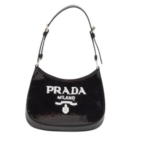 Pre-owned Leather handbags Prada Vintage , Black , Dames