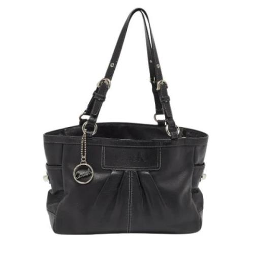 Pre-owned Leather shoulder-bags Coach Pre-owned , Black , Dames