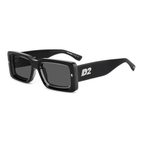 Zwart Grijs Zonnebril Dsquared2 , Black , Heren