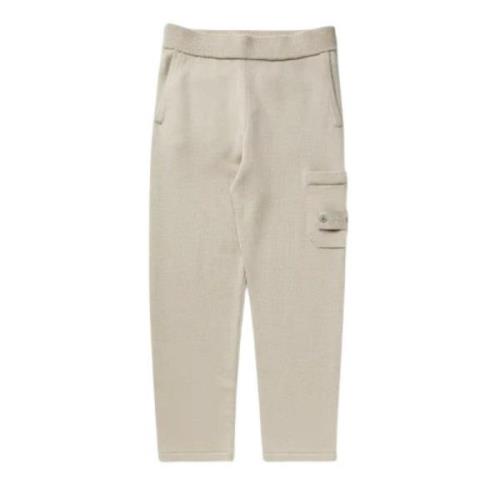 Beige Wool Ghost Cargo Jogger Stone Island , Beige , Heren