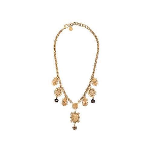 Elegante Ketting met Uniek Ontwerp Dolce & Gabbana , Brown , Dames